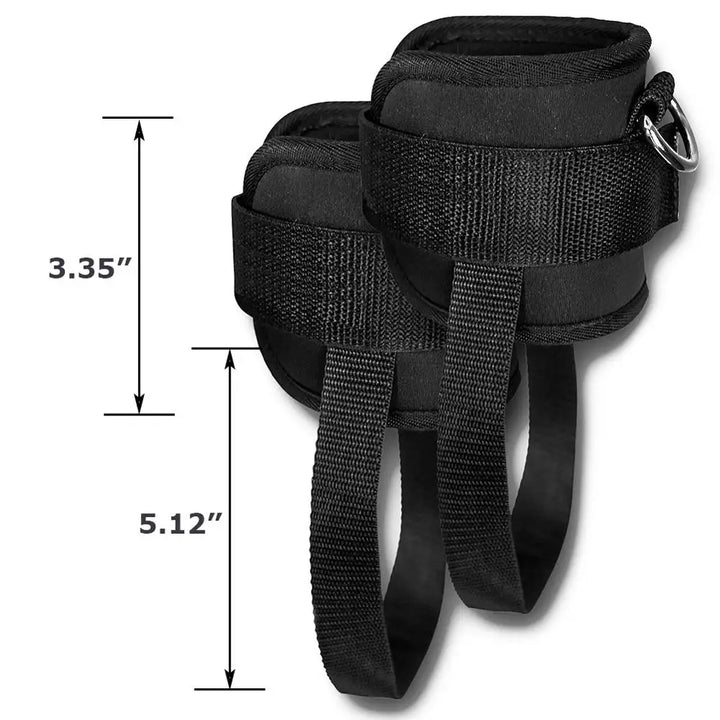 2Pc Ankle Straps Cable-Machine Leg Training