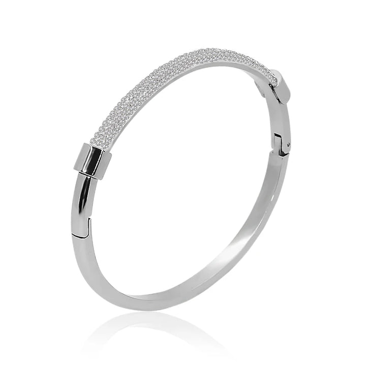 MOONLIGHT Cubic Zirconia Cuff Bangles for Women