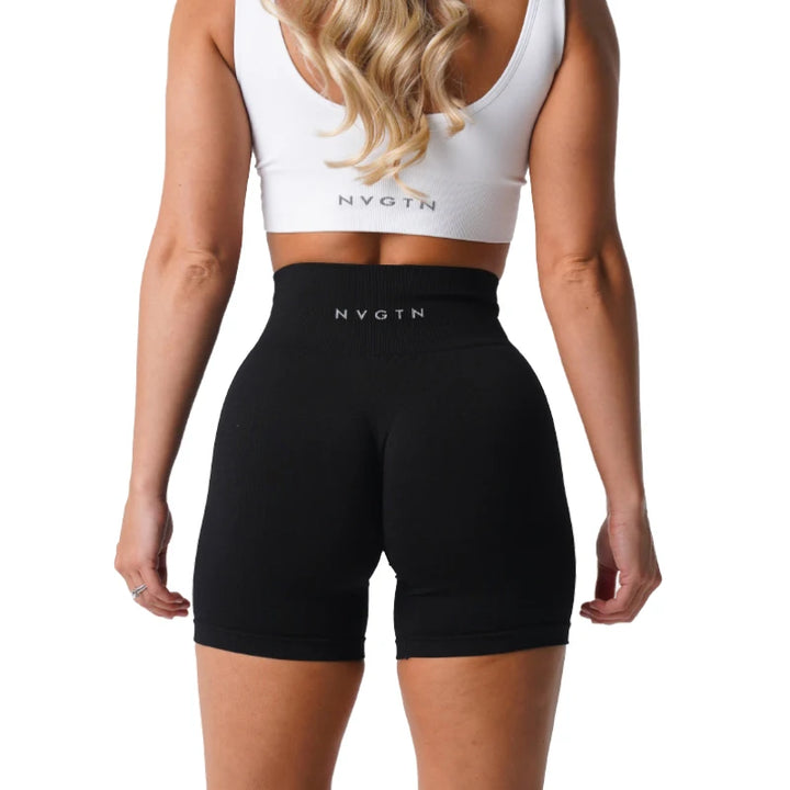 NVGTN Spandex Solid Seamless Shorts Women